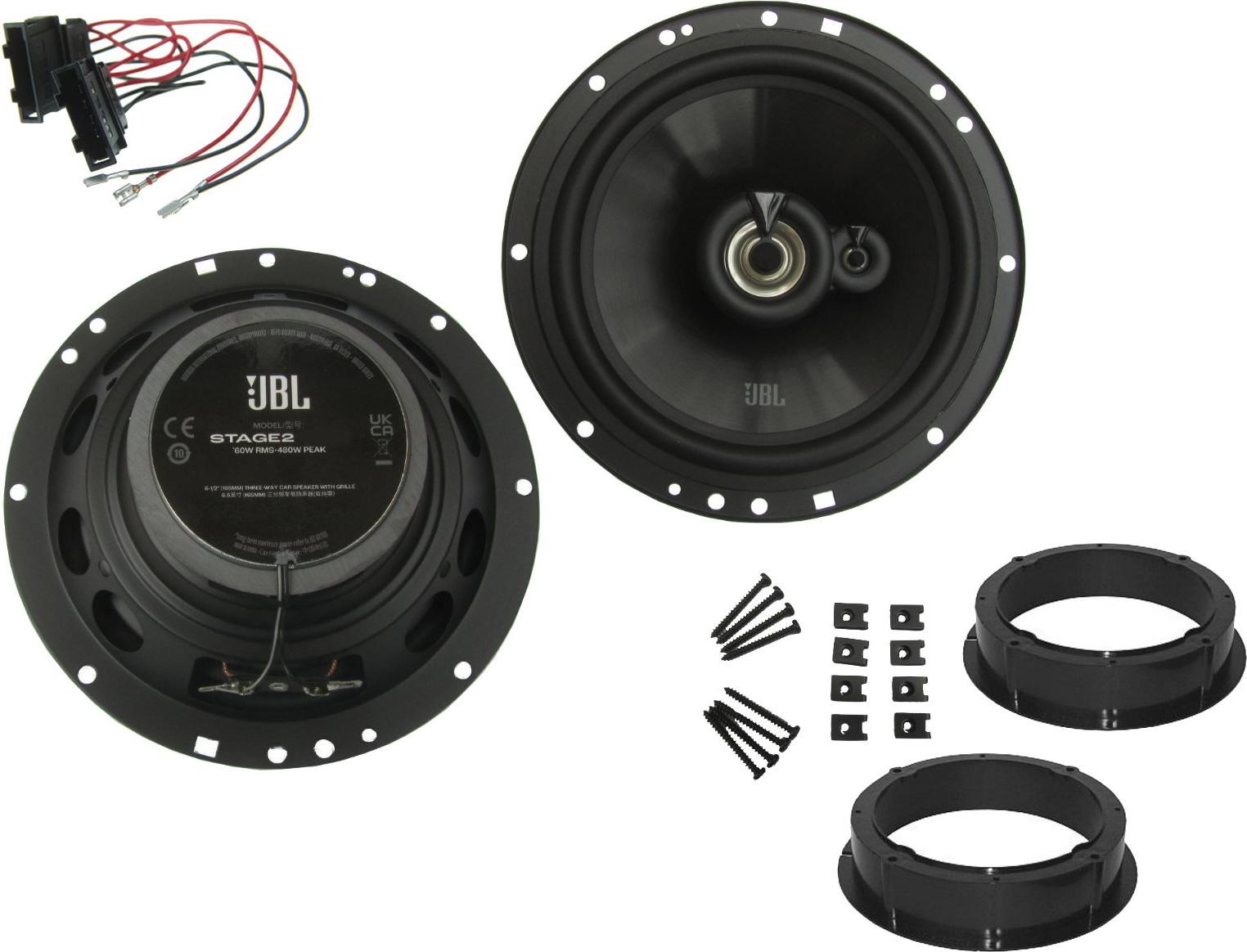 DSX JBL 3 Wege Lautsprecher Set für VW Passat CC Baujahr 2008 - 2013 Tür hinten 480 Watt jblpassatcc265m