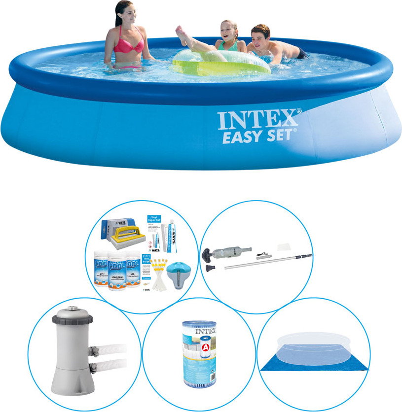 Bazén Super Deal - 6 kusov - Intex Easy Set Round 396x84 cm
