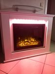 Kamin in weiß 