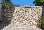 Natursteine geklebt