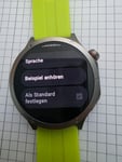 Super smartwatch hinsichtlich Optik und Haptik,  leider funktioniert die deutsche Sprachansage während des workouts nicht.