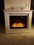 Kamin in weiß 