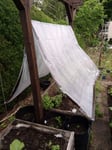 2 x 3m transparente Folie mit 6 Ösen