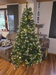 Weihnachtsbaum mit Beleuchtung 