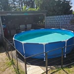 Der Pool ging gut aufzubauen. 