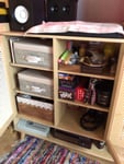 Easy to put together, can be used as a sideboard ! 