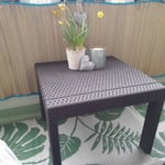 ♡ Tisch klein, Rattanoptik braun♡