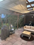 Bambusrollo als Terrassen-Sichtschutz