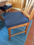 Stuhlkissen blau 