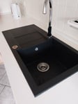 Prima Spülbecken, mega Qualität, alles dabei, was man für den Einbau benötigt, voll zufrieden und wirklich schick !