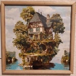 Leinwand im Holzrahmen