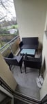 Rattan sitzgruppe mit Tisch 