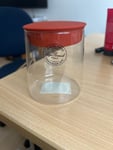 Bormioli 6-tlg. Set Vorratsgläser Omnia 0,75L mit Silikon-Deckel Behälter Dosen