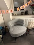 Sessel mit wellige Sessel mit willigen Falten auf der Sitzfläche.!!!