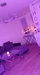 Couchtisch Silber mit Hartglas