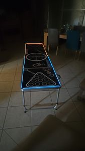 KESSER® Bier Pong Tisch Set mit Kartenspiel Trinkspiel inkl. 100 Becher, 6 Bälle Kunden-Foto 1