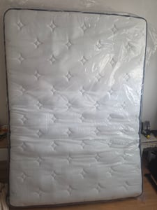 VASAGLE Federkernmatratze Taschenfederkernmatratze, Gel-Memory-Schaum, mittelfest,  Schlafzimmer, atmungsaktiv, blaux, 90 x 200 x 20 cm Kunden-Foto 2