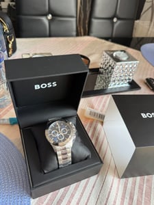 Hugo Boss Sport 1512961 Herrenuhr Schwarzes Stahl Chronograph Kunden-Foto 1