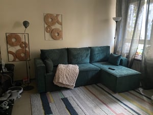 Masseno Ecksofa POTARO mit Schlaffunktion L-Form, Sofa mit Bettkasten, Wohnzimmersofa, Couch, Soffa, Bettsofa, Couchgarnitur- Gelb, POSO 01 Kunden-Foto 1