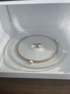 Mikrowellenteller 24,5 cm | Drehteller für Mikrowelle | Glasteller | Ersatz Glasplatte für Mikrowellen | Universalteller | Kompatibel mit Y-Drehkreuz Telleraufnahme | Glasdrehteller Kunden-Foto 1