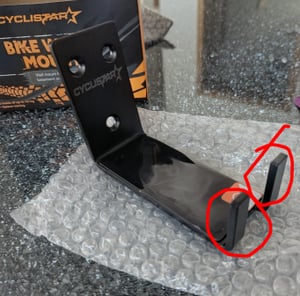 CYCLISTAR Fahrrad Wandhalterung bis 40kg - Robuste Fahrradhalterung Wand für MTB, Rennrad, E-Bike Kunden-Foto 1