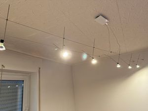 LED Seilsystem mit 7 Strahler Spotleuche Schienensystem Spotlight Kunden-Foto 1