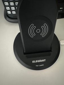 ELEGIANT Qi Wireless Charger – 10W Schnellladegerät mit LED-Anzeige & verstellbarem Winkel, kabellose Ladestation für Android & iPhone Kunden-Foto 3