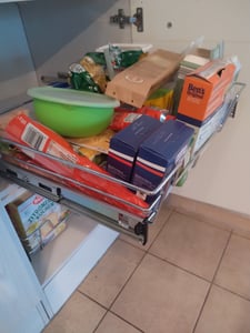TWOLIIN 2x kuchynská teleskopická zásuvka 50cm - kuchynská skrinka výsuvná skrinka do spálne pre 47cm（vnútorná šírka）/50cm（vonkajšia šírka） Fotografia od zákazníka č. 2