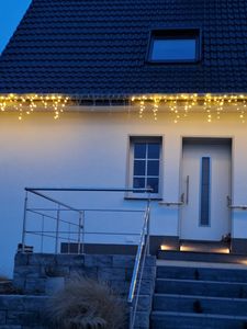 LED-Eisregen-Lichterkette 12 m 480 LED warmweiß IP44 Adapter Kunden-Foto 1