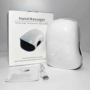 Kabelloses Handmassagegerät mit Wärme, Luftdruck- und Kompressionsmassage für Hände und Handgelenke Kunden-Foto 1