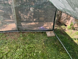 Hühnerstall 3x3x2m Hühnerhaus Kleintierstall Freilaufgehege Kleintiergehege Voliere Freigehege Hühnerkäfig Geflügelstall Verzinkter Kunden-Foto 5