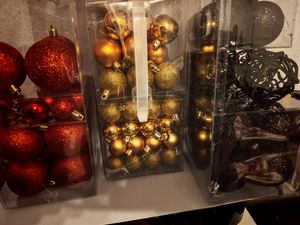 100 Weihnachtskugeln Rot  mit Stern Baumspitze Kunden-Foto 2