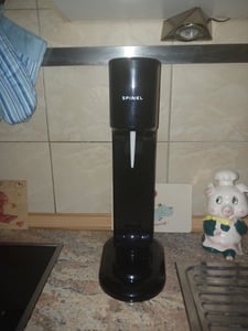 Výrobník perlivé vody SpinelSoda BubbleON + SpinelSoda Black 3 lahve, 500 ml/1 l + Bolero Fotografie od zákazníka č. 1