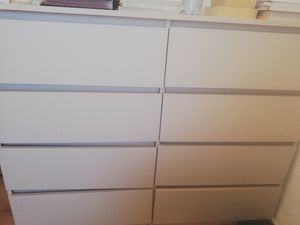 YUMEBLY | Kommode mit 8 Schubladen 120x97x40 cm Schrank für Kleidung, Dokumente, kleine Gegenstände für Schlafzimmer, Wohnzimmer und Büro | Kashmir Kunden-Foto 1