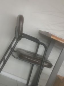 Yaheetech zestaw 2 krzeseł do jadalni krzesło gościnne z podłokietnikami tapicerowane krzesło kuchenne tapicerowane krzesło do salonu, brązowe Zdjęcie produktu od klienta nr 1