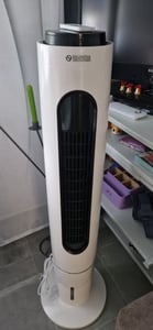 Olimpia Splendid Peler Tower, Tragbarer Verdunstungsluftkühler, Weiß, Berührung, CE-LVD/EMC/GR/ROHS/ERP TUV, 3,5 l, 300 m³/h Kunden-Foto 1