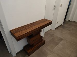 Tribesigns Farmhouse Konsolentisch, schmaler Sofatisch hinter der Couch, industrieller Eingangstisch, Akzenttisch für Wohnzimmer, Flur, Eingang, Braun Kunden-Foto 1