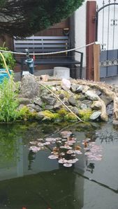 DEGAMO Gartenbank Parkbank Alubank ATLANTA 2-sitzer 123cm, Aluminium schwarz, wetterfest Kunden-Foto 1