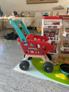 Supermarkt Für Kinder Ab 3 Jahren, Rot, Spaß Im Laden, 24-Tlg. Warenkorn + Interaktiver Scanner Kunden-Foto 1