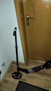 FOXSPORT: Hulajnoga, skuter, cityroller, hulajnoga składana, regulowana wysokość, hamulec nożny, maksymalne obciążenie 100 kg, kolor: czarny Zdjęcie produktu od klienta nr 1