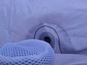 AREBOS Whirlpool aufblasbar | Ø208cm | 6 Personen | 130 Düsen | 1000L | Abdeckung Kunden-Foto 22