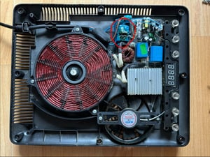 AMZCHEF Induktionskochfeld, Einzeln Induktionskochplatte 2000W mit 10 Leistungsstufen und 10 Temperatureinstellungen, 3-Stunden-Timer, Schwarz Kunden-Foto 3