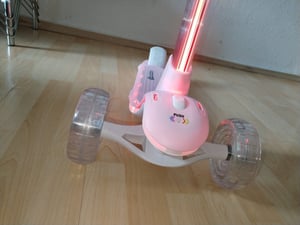 Driewieler kinderstep HyperMotion BECKY – RGB-LED-verlichting, in hoogte verstelbaar, ABEC-5, zwart Klantenfoto 1