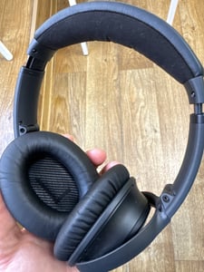 INF Ohrpolster für Bose QC 35 I/II, QC 25, QC 15, QC 2 Kopfhörer Schwarz Kunden-Foto 1