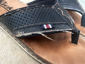 Chaussures de ville Rieker pour hommes, pantoufles, sandales, couleur noire, style décontracté Photo du client 1