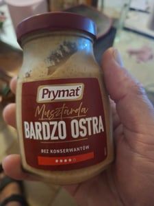 Mostaza rusa Prymat, muy picante, de grano grueso, sin conservantes, 165 ml Foto del cliente 1