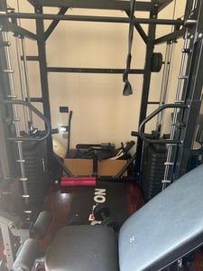 PH Fitness Power Rack con Smith machine, Cable Crossover e leg press – braccia jammer incluse, stazione di allenamento completa per palestra domestica e studio Foto del cliente 2