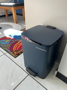 SONGMICS Mülleimer Küche, Tretmülleimer, mit Inneneimer, Offenhaltefunktion Kunden-Foto 1