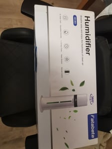 FATABETA Luftbefeuchter bis zu 50m², 9L Ultraschall Kaltnebel Aromadiffusor, Obenbefüllung 48h Laufzeit, extrem leiser 32dB Schlafmodus, intelligente Feuchtigkeitssteuerung, Fernbedienung & 7-LED Kunden-Foto 2