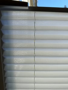 Plissee Faltrollo Jalousie Klemmfix ohne Bohren Alu Profil blickdicht Rollo weiß 105cm 105 - 130cm Kunden-Foto 1